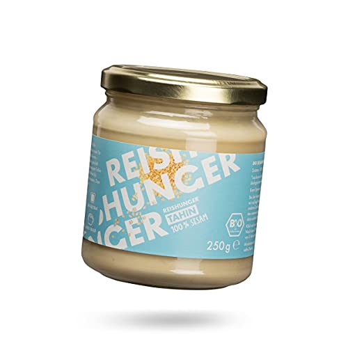 Reishunger BIO Tahini, 250g - Vegan & Glutenfrei - Cremige Sesampaste aus 100% Sesamsamen - Ideal für Hummus, Marinaden & Dips von Reishunger