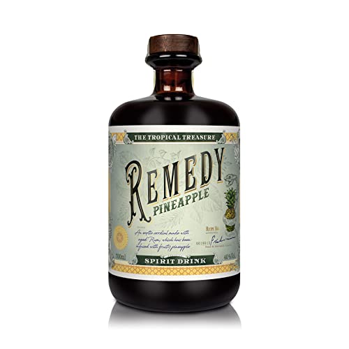 Remedy Rum Pineapple I Gold London Spirits Awards I auf Basis 3 karibischer Rums I mit natürlicher Essenz aus der Ananas sowie einem Hauch Vanille I 40% Vol. I 1 x 0,7l von Remedy Rum