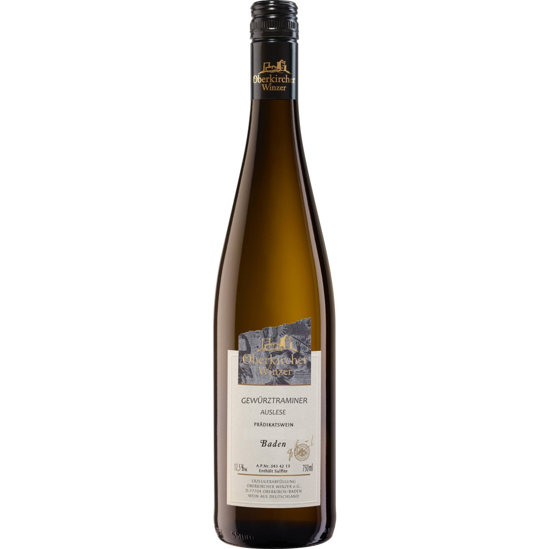 Oberkircher Gewürztraminer Auslese, Edelsüß, Baden, Baden, 2022, Weißwein von Renchener Str. 42, 77704 Oberkirch