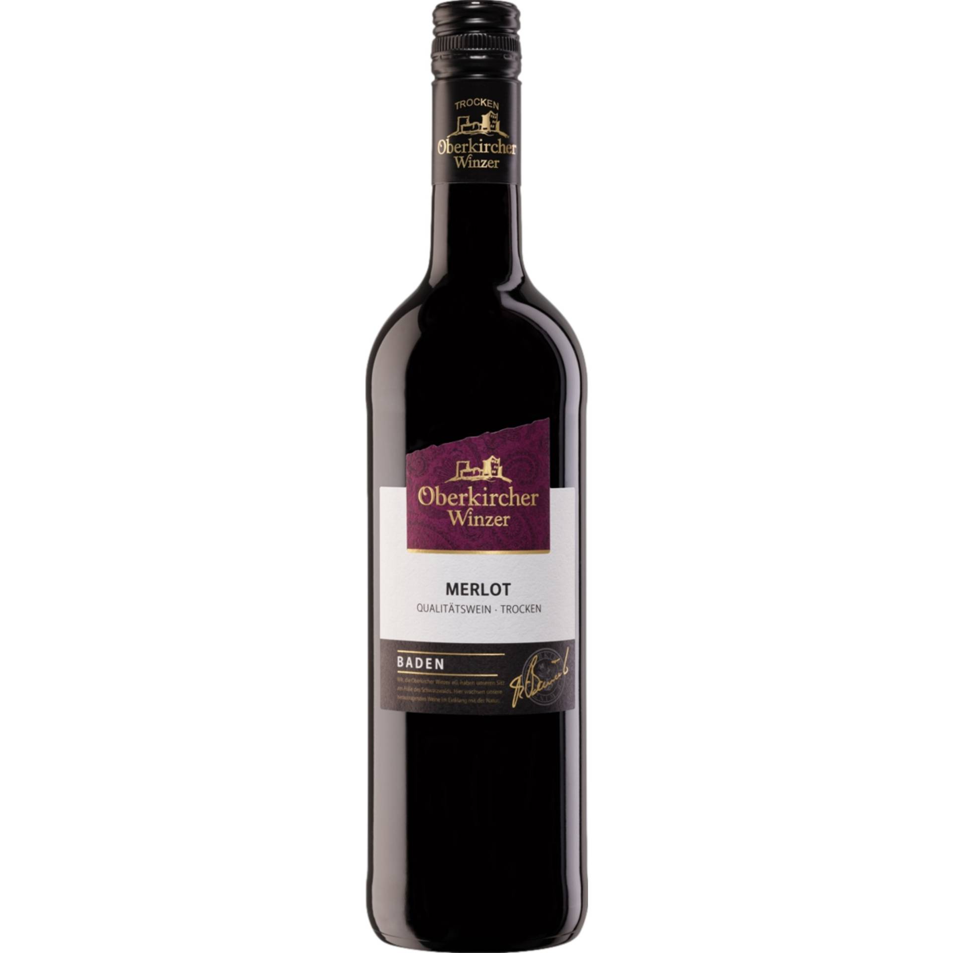 Oberkircher Merlot, Trocken, Baden, Baden, 2022, Rotwein von Renchener Str. 42, 77704 Oberkirch