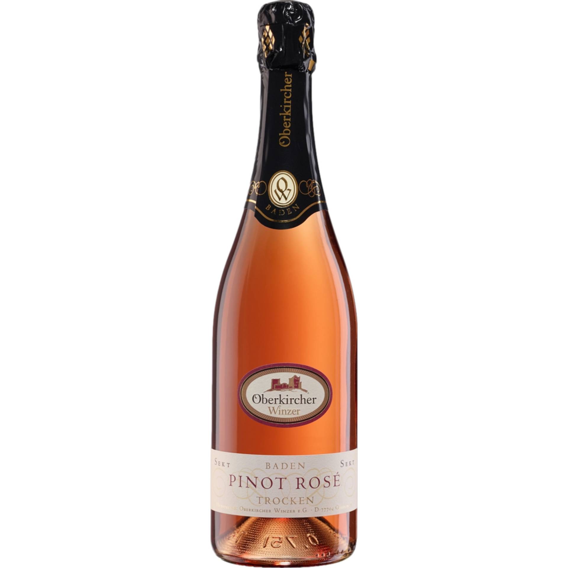 Oberkircher Pinot Sekt Rosé, Trocken, Baden, Baden, 2022, Schaumwein von Renchener Str. 42, 77704 Oberkirch