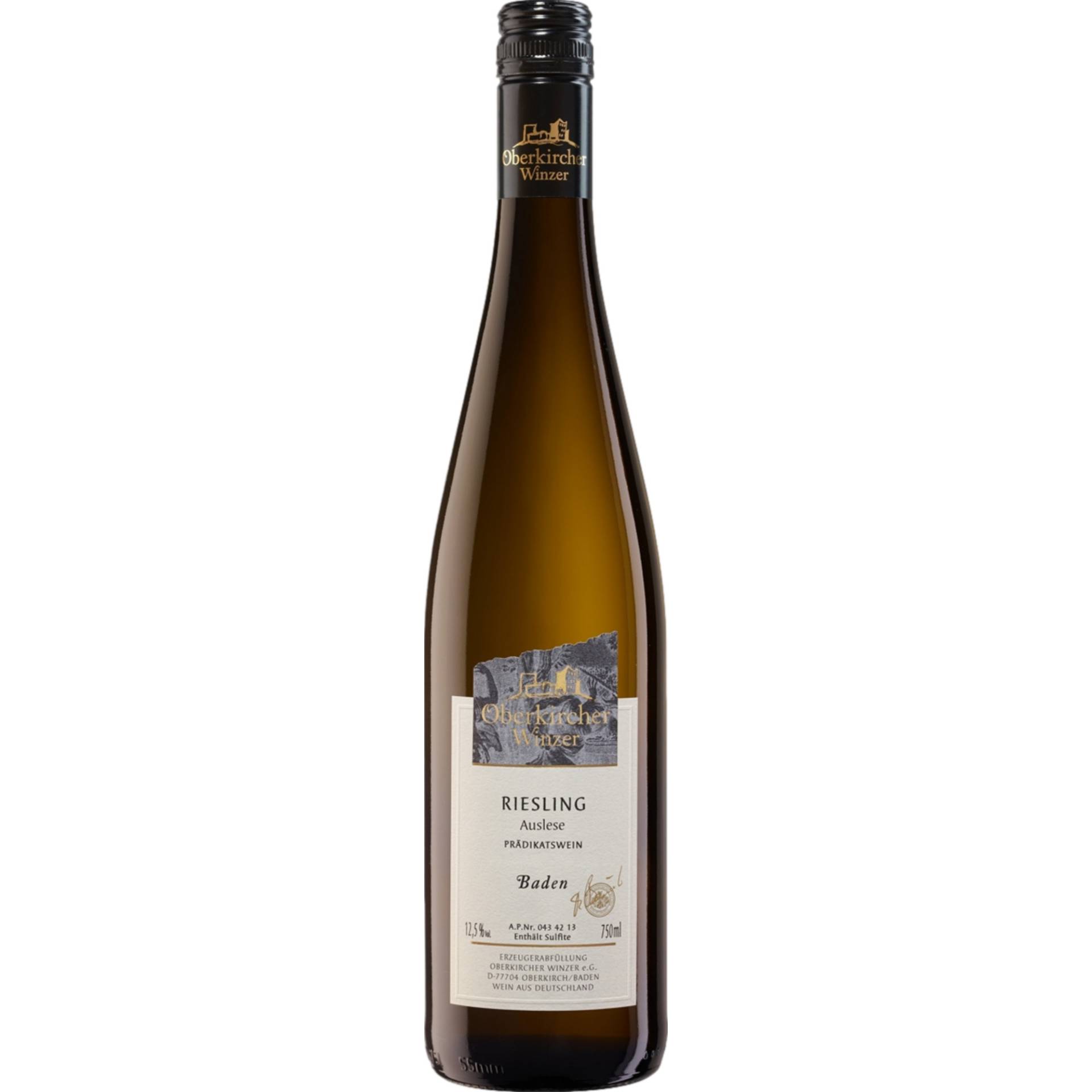 Oberkircher Riesling Auslese, Süß, Baden, Baden, 2022, Weißwein von Renchener Str. 42, 77704 Oberkirch