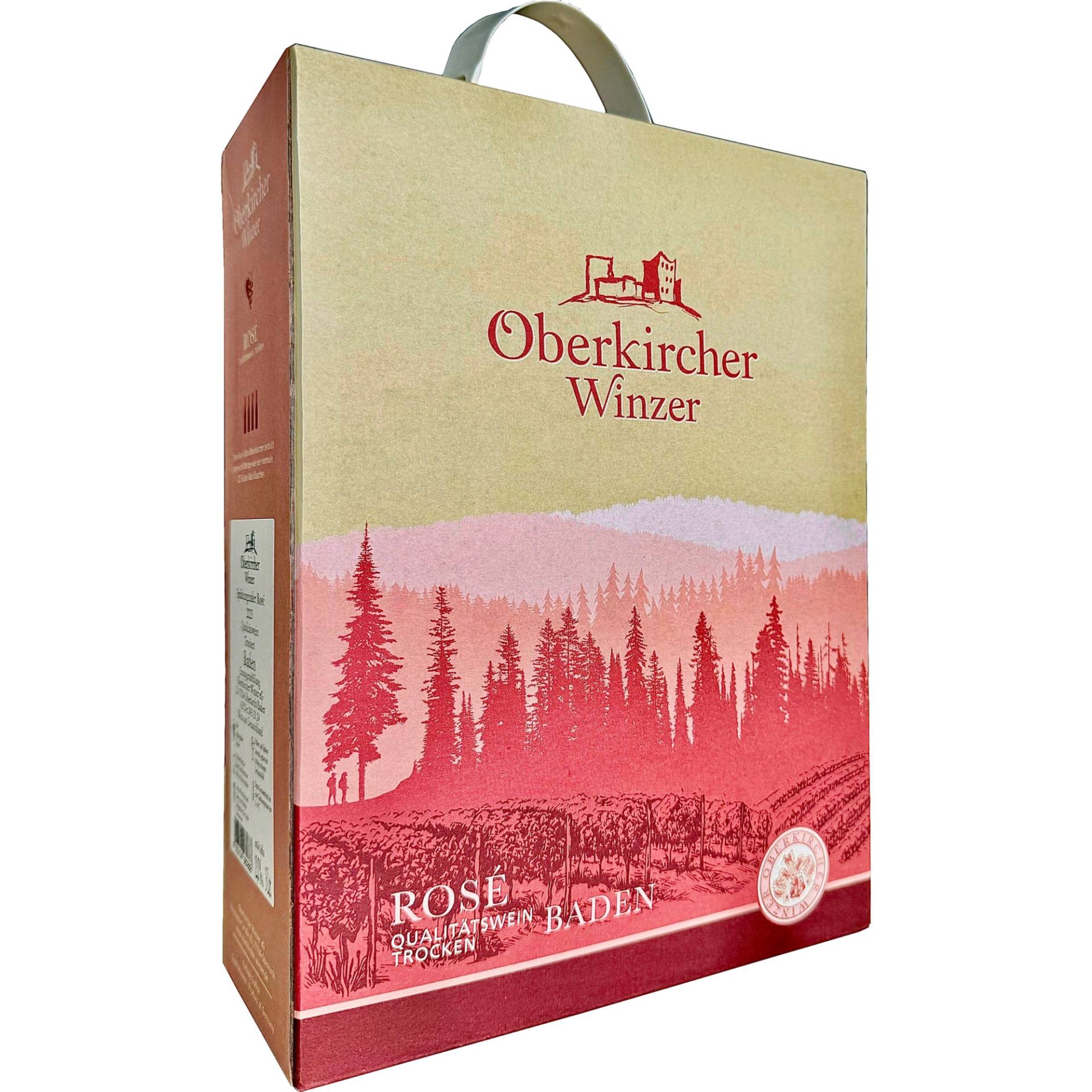 Oberkircher Spätburgunder Rosé, Trocken, Baden, Bag in Box 3,0 L, Baden, 2023, Roséwein von Renchener Str. 42, 77704 Oberkirch