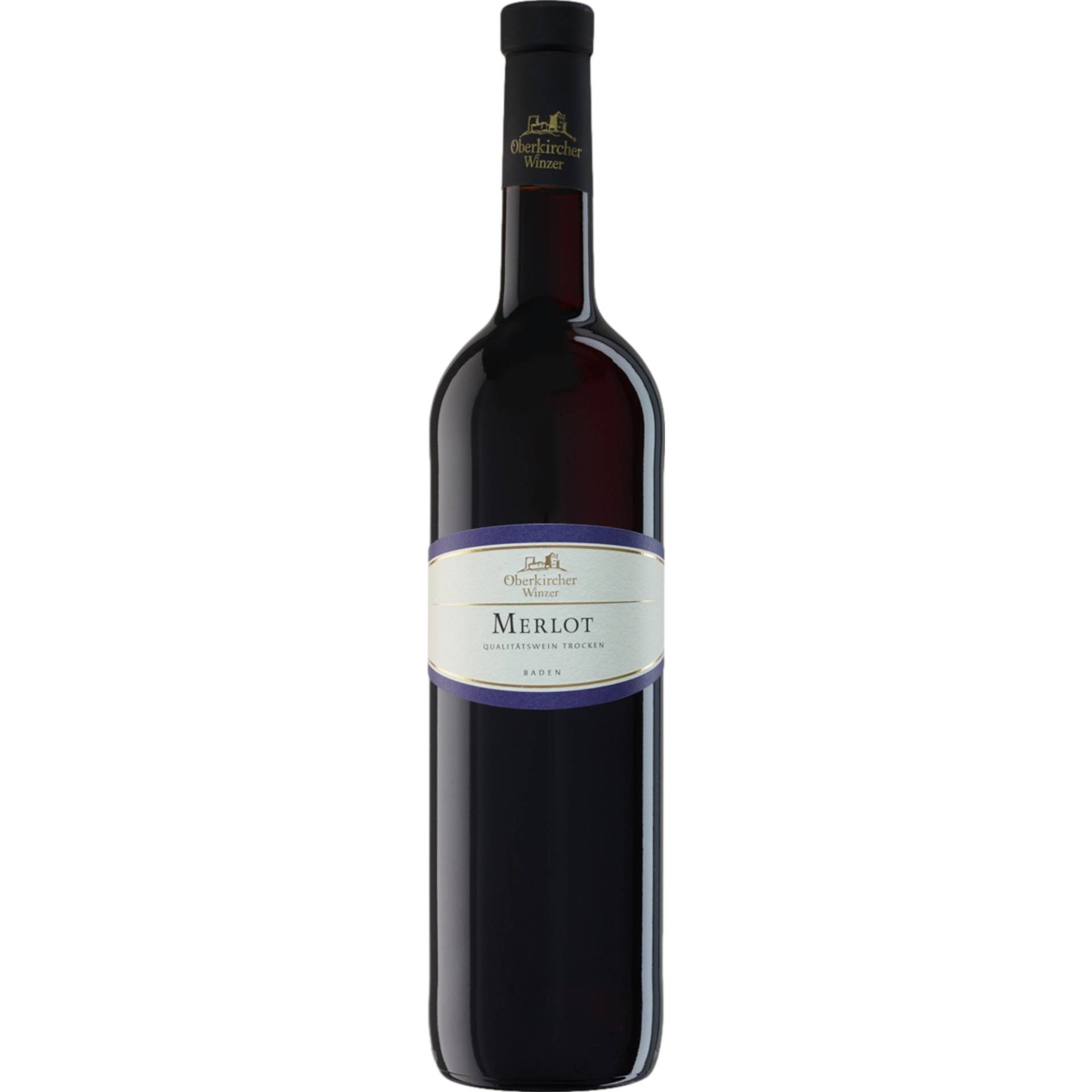 Oberkircher Winzer Vinum Nobile Merlot, Trocken, Baden, Baden, 2023, Rotwein von Renchener Str. 42, 77704 Oberkirch