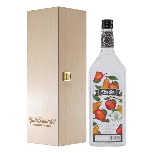 Renchtäler Obstler 0,7L mit Geschenk-Holzkiste von Renchtäler