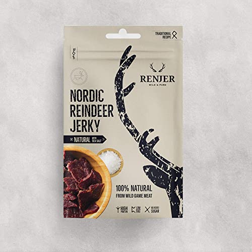 Reindeer Jerky Sea Salt - Rentierjerky mit Meersalz - 25 g von Renjer