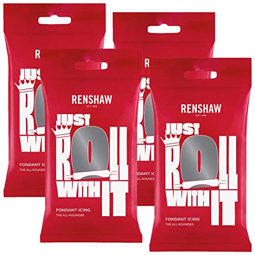 Renshaw 250g Sugar Paste [Grey] x 4 von Renshaw