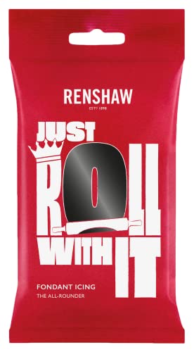 Renshaw Fondant schwarz - 250 g - Regalice Rollfondant von Renshaw