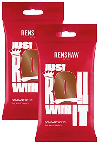 Renshaw Glasur in Dunkelbraun, gebrauchsfertig, 500 g, Multipack, 2 x 250 g von Renshaw