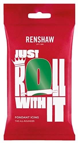 Renshaw Ready To Roll Icing Fondant Cake Regalice Sugarpaste 250g Emerald Green von Renshaw