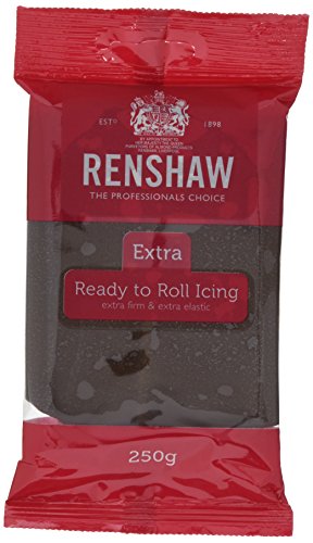 Renshaw Rolled Fondant Extra Chocolate Flavourot, 4er Pack (4 x 250 g) von Renshaw