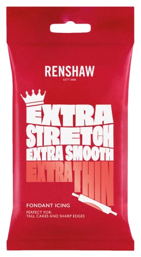 Renshaw Rollfondant Extra 1 kg - Rot, 4.6 zm x 11.7 zm x 19.1 zm von Renshaw
