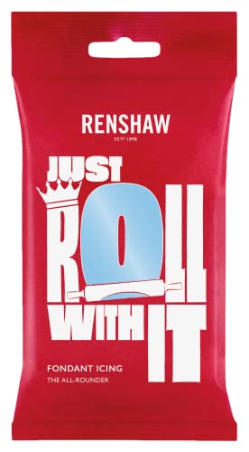 Renshaw Just Roll With It Fondant Zuckerguss, Babyblau, 250 g (1 Stück) von Renshaw