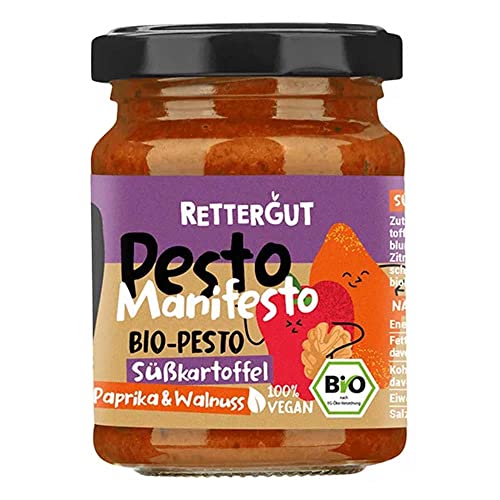 Rettergut Pesto - Süßkartoffel, Paprika & Walnus,s 120g von RETTERGUT