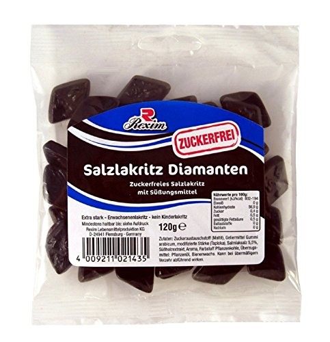 Rexim Salzlakritz Rauten Zuckerfrei 120g von Rexim