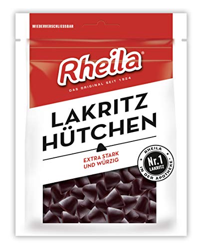 Rheila Lakritz Hütchen Gummidrops zuckerhaltig 90g 20er Pack (20 x 90g) von Rheila