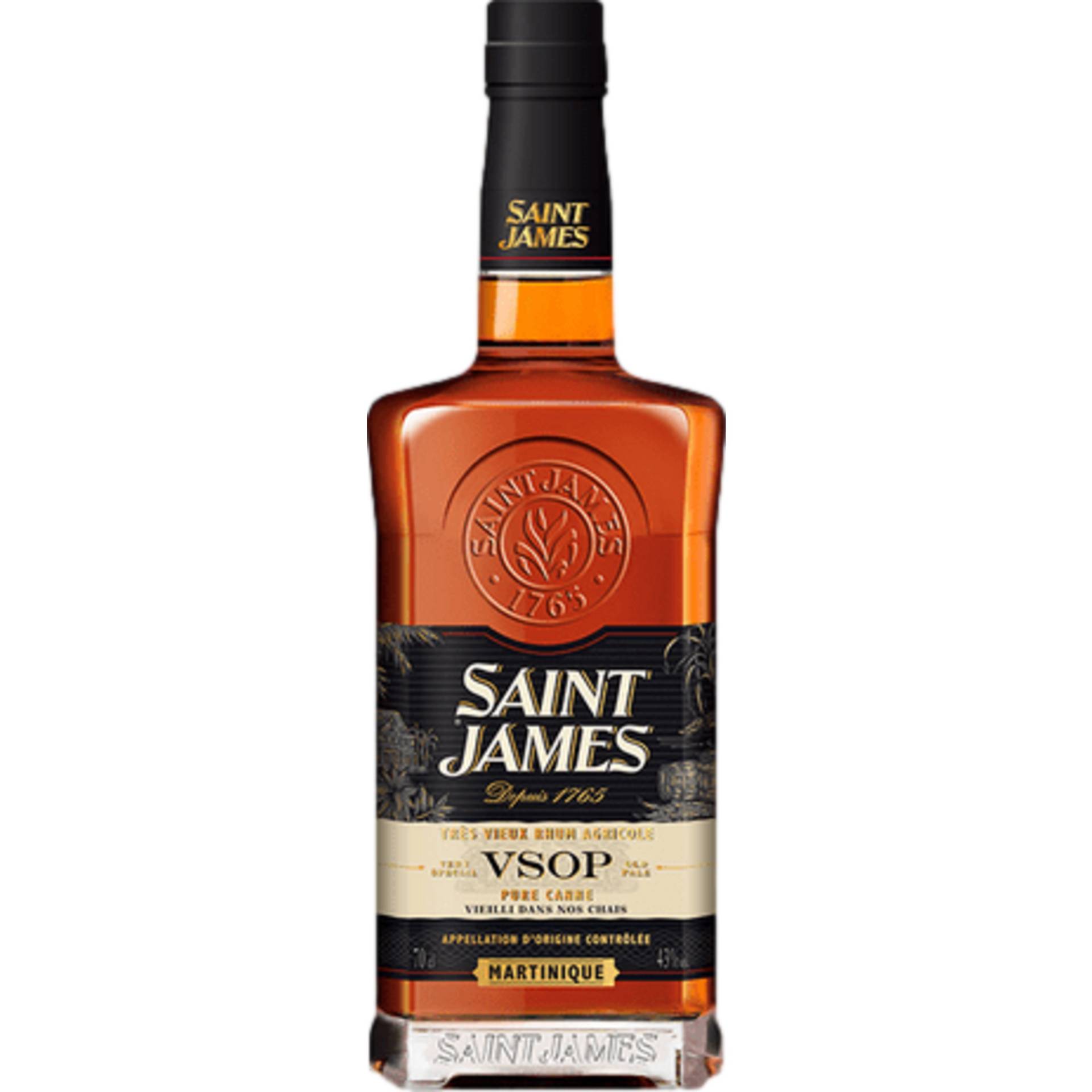 Saint James VSOP Rum, 43% Vol, 0,7L, Spirituosen von Rhums Martiniquaise Saint James, 97230 Sainte Marie, Martinique