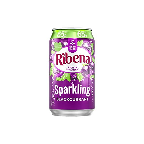 Ribena Sparkling Black Johannisbeere 330 ml Dosen (24 Stück) von Ribena