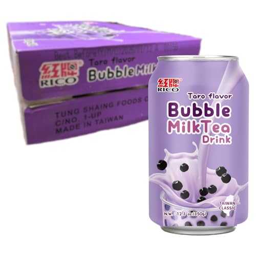 RICO - Bubble Milk Tea Getränk Taro - 1 X 350 ML - Multipack von Rico