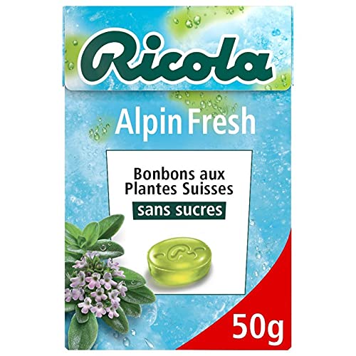 Ricola - Alpine Frische ohne Zucker 50G - Packung mit 5 von Ricola