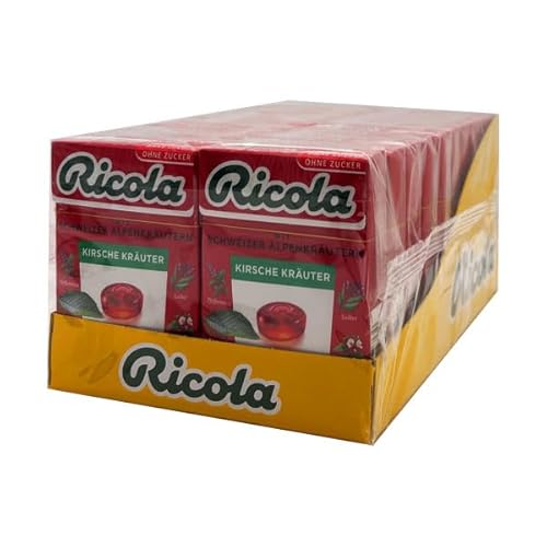 Ricola Kirsche Kräuter Bonbons, 20 Pack à 50g von Ricola