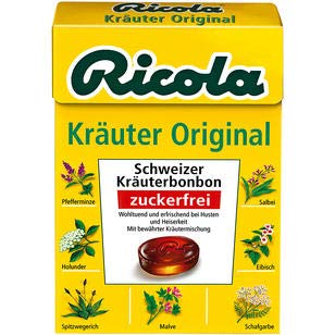 Ricola Kräuter Original Schweizer Kräuterbonbons ohne Zucker, 20er Pack (20 x 50g) von Ricola
