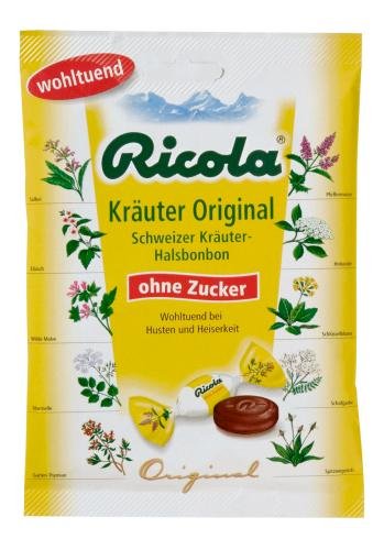 Ricola Kräuter Original ohne Zucker, 18er Pack (18 x 75 g Beutel) von Ricola