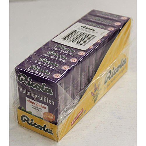 Ricola Kräuterbonbons Holunderblüte o. Zucker 10x50g von Ricola