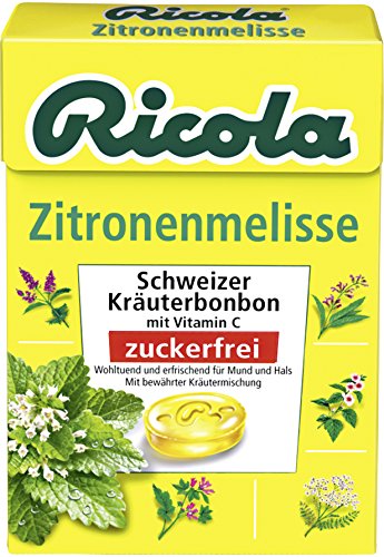 Ricola Zitronen- Melisse o.Zucker,Box, 20er Pack (20 x 50 g Schale) von Ricola