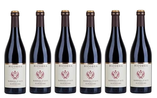 6x 0,75l - 2017er - Ricossa - Barbera d'Asti Superiore D.O.C.G. - Piemonte - Italien - Rotwein trocken von Ricossa