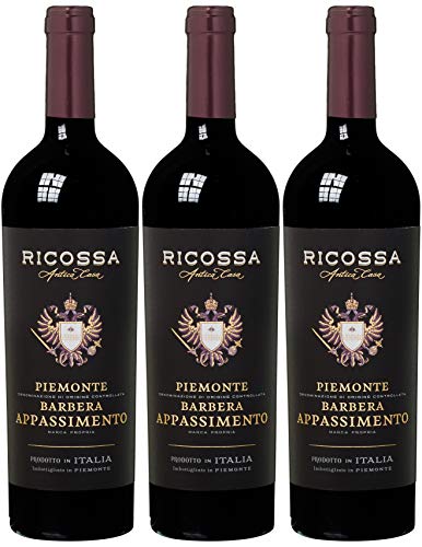 Ricossa Barbera DOC Appassimento Trocken (3 x 0.75 l) von Ricossa