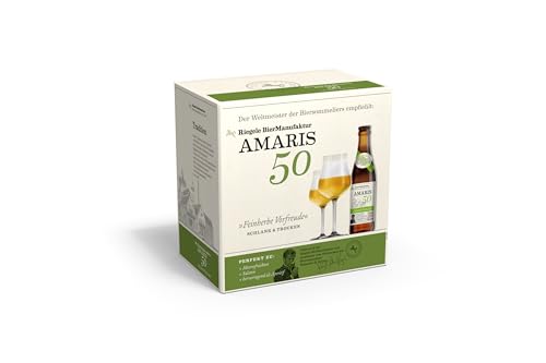 Riegele Geschenkbox Amaris 50 - Hopfenbetontes Craft Bier - Feinherbes Genussbier aus der Riegele Brauerei (8 x 0,33l) von Riegele