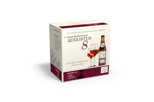 Riegele Geschenkbox Augustus 8 - Fruchtiges Starkbier, Craft Beer aus Bayern (8 x 0,33l) von Riegele