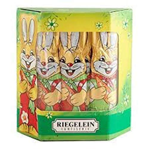 Riegelein Massiv-Osterhasen groß 10 Stück (125g) 2er Pack - Vollmilch-Schokolade von Riegelein und Sohn GmbH & Co. KG