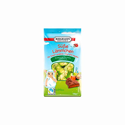 Riegelein Choco Easter Friends süße Lämmchen mit Nougatcreme 150g von Riegelein