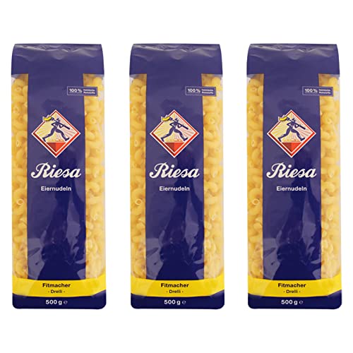 3er Pack Riesa Nudel Fitmacher Drelli (3 x 500 g) von Riesa