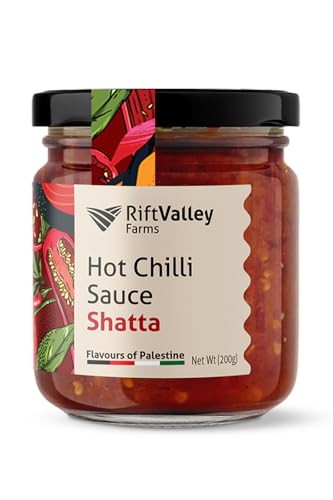 Rift Valley Farms Shatta - Authentische Chili Sauce aus Palästina - Traditionelle Palästinensische Würze | Extra Scharf & Aromatisch | Premium Qualität | 150g von Rift Valley Farms