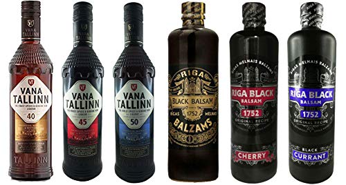 Kräuterlikör 6er Set Vana Tallinn Likör & Riga Black Balsam Sparset von Riga Black Balsam