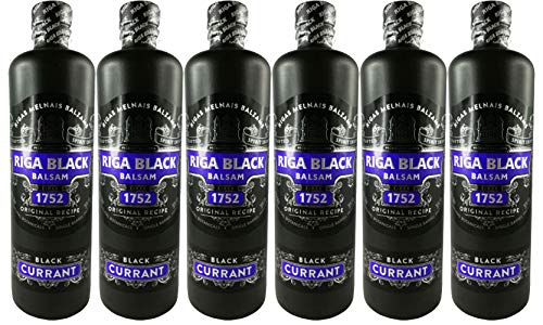 Riga Black Balsam Currant 6er Set (6 x 0,5 L) Rīgas Melnais balzam Sparset von Riga Black Balsam