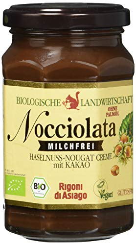 Rigoni di Asiago Nocciolata, milchfrei - Hasel-Nougat-Creme BIO, Cremiger Brotaufstrich, Nuss, 270 g von Rigoni di Asiago