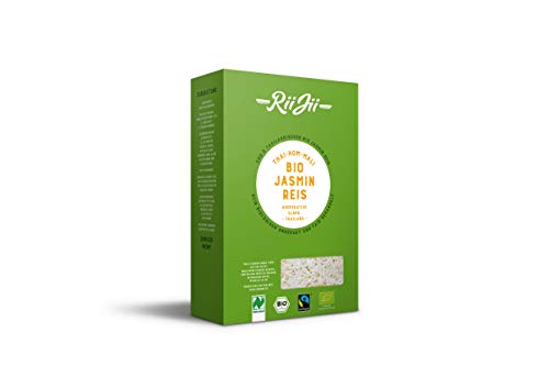 RiiJii Bio Jasmin Reis Thai Hom Mali FairTrade Naturland, 500 g (Packung mit 6) von RiiJii