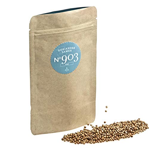 Rimoco N°903 Bio Koriander Samen 1000g Beutel, Coriander Seeds, ganze getrocknete Koriandersamen, nussig & zitronig frisch | zertifizierte Bio Qualität (DE-ÖKO-007) von Rimoco