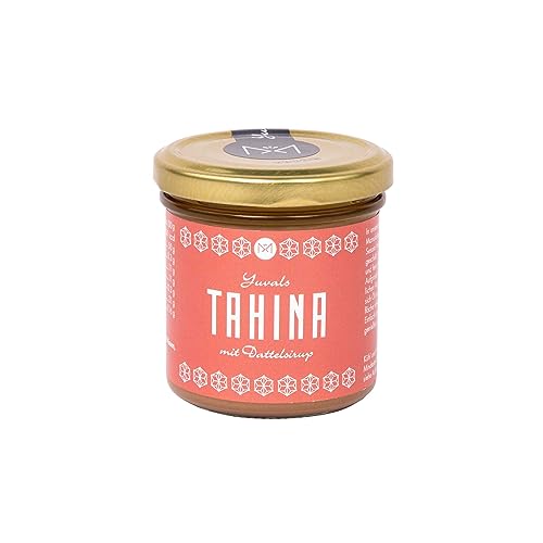 Yuvals Tahina Sesampaste mit Dattelsirup 150g im Glas - Natürliche Sesampaste Bio für erstklassigen Hummus und genussvolle Kreationen! Perfekte Ergänzung zur Tahini Sesampaste Bio! von Rimoco