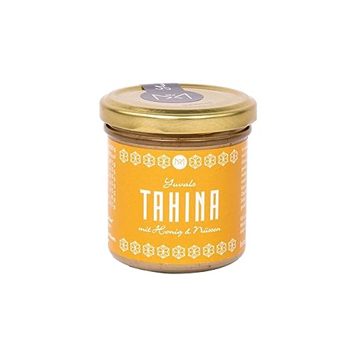 Yuvals Tahina Sesampaste mit Honig & Nuss 150g im Glas - Natürliche Sesampaste für erstklassigen Hummus und genussvolle Kreationen! Perfekte Ergänzung zur Tahini Sesampaste! von Rimoco