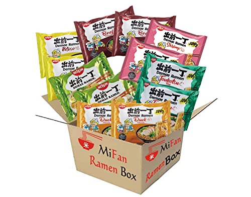 MiFan Ramen Box - Das Familienliebling mit 15 Stück Nissin Instant-Ramen Deame für eine Geschmacksexplosion – 5 verschiedene Geschmacksrichtungen. von RinTalen