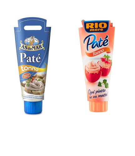 1x Rio Mare Patè Tonno Streichcreme Thunfischcreme 100g Streichfähige + 1x AS do MAR Patè Tonno 100g von Rio Mare