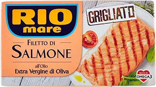 3x Rio Mare Salmone Grigliato Gegrilltes Lachsfilet geräuchert Olivenöl 125g von Rio Mare