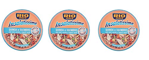 3x Rio mare Insalatissime Quinoa und Makrele mit Kichererbsen, Karotten und grünen Bohnen 220 g von Rio Mare