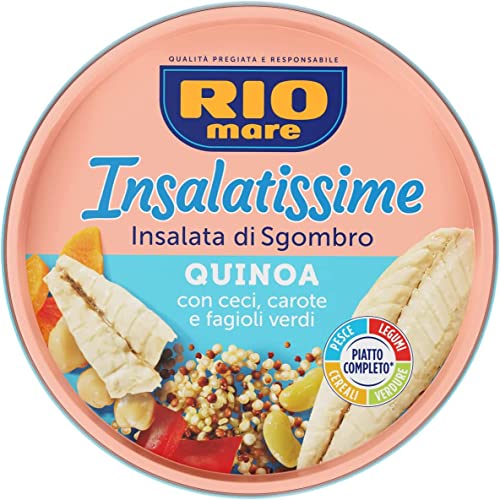 6x Rio mare Insalatissime Quinoa und Makrele mit Kichererbsen, Karotten und grünen Bohnen 220 g von Rio Mare