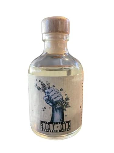 Riot Gin - Navy Strength - Miniatur | London Dry Gin 57.2% Vol. handgefertigt und destilliert in Deutschland | Wacholder und Zitrus | 7 Botanicals | ideal für Gin Tonic Cocktails | 50ml von Riot Gin